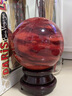 晶蕊世家天然熔炼红色水晶球摆件鸿运当头石英高温熔炼制作开业送礼家用 精选直径22厘米 实拍图