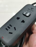 公牛 插座黑色插线板家用学校宿舍用带线拖线板插排冰箱洗衣机3米5米延长线带开关桌面多插位长线插板 3插位-B8120H 全长1.8米 实拍图