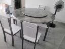上林春天实木餐桌伸缩折叠实木餐桌椅组合现代轻奢岩板吃饭桌子餐厅家具 意大利灰-银白框架-木椅 1.5米一桌六椅 实拍图