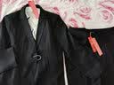 简蜓职业装女装套装新款时尚春秋气质女士西服工作服西装面试正装工装 黑西装+白衬衫+西裤 3XL 实拍图