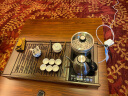 金灶（KAMJOVE）全自动上水功夫茶具套装 茶道泡茶壶 鸡翅木茶盘套装茶台R-350A 搭配E9 陶瓷茶具 茶水桶 1个 实拍图