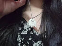 戚小米hiphop嘻哈男士项链男潮韩版鬼怪小幽灵吊坠男女生锁骨链情侣吊坠 实拍图