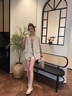 NicoleJolie黑西装马甲女春夏季新款韩版时尚潮流坎肩小个子马夹上衣外套 米白色 M （建议110斤-125斤） 实拍图