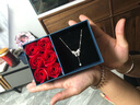 VTL【赠证书】S999足银公主蝴蝶结银项链女轻奢锁骨链520情人节礼物 S999足银项链+玫瑰花礼盒装 实拍图