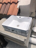 柏野图洗手盆台上盆洗脸盆陶瓷盆洗面盆漱台 阳台洗手盆 小尺寸台上盆 大盆黑鹿有龙头孔（48X38X13CM） 盆配下水器 实拍图
