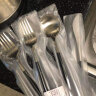 沐顺 304西餐餐具 不锈钢牛排刀叉勺套装 黑银三件套（刀叉勺） 实拍图