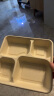 佳茉一次性餐盒带盖四格可降解快餐盒1200ml*50套外卖打包加厚饭盒 实拍图