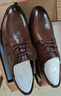海澜之家HLA皮鞋男士德比鞋商务正装办公鞋子男HAAPXM4DAV318 棕色42 实拍图