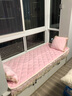 西子纱主卧飘窗垫窗台垫四季通用定制高端飘窗坐垫毯卧室阳台垫子可水洗 语格-粉色（加厚款） 定做联系客服 实拍图