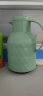 乐唯诗（NERVISHI） 保温壶家用办公室保温瓶热水瓶车载水壶暖水壶玻璃内胆开水瓶 薄荷绿1L 实拍图