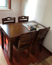 美腾家 全实木餐桌【顺丰闪发】 橡胶木餐桌椅组合长方形轻奢纯实木方桌 胡桃色 130cm x80cm 单餐桌(全实木) 实拍图
