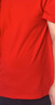 BINYUXD男士短袖T恤新款夏季纯色纯棉体恤半袖潮流上衣服 红色 4XL ( 建议180-195斤) 实拍图