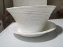 玛戈隆特 事事如意餐具纯白浮雕骨瓷餐具餐盘整套散件组合 2人份餐具套装 9头 实拍图