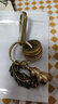 黄铜钥匙扣朱砂空心葫芦貔貅创意汽车挂件包挂饰个性吉祥吊坠礼物 咬钱貔貅+五帝钱+空心葫芦+铜扣【朱砂】 实拍图