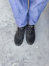 双星八特运动男鞋冬季加绒毛保暖棉鞋舒适耐磨跑步休闲旅游全黑纯色工作鞋 实拍图