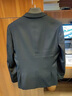 奢树（SHESHU）西服套装男士商务正装西装修身职业装套西新郎服结婚礼服 黑色两粒扣【西服+西裤】 185A 实拍图