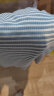 betu百图女装气质V领多色条纹T恤针织短袖T2104T17 蓝白条 M 晒单实拍图