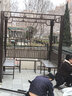 御藤美家（ROYAL RATTAN）户外露天庭院凉亭防腐木四柱亭帐篷雨棚农家乐展销活动遮阳棚 2.6X2.6米+3座板+桌【立柱10/铝合金框架 实拍图
