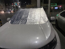 车优友 汽车遮雪挡加厚防霜罩前挡风玻璃挡防雪遮霜板前挡风玻璃半罩冬 银色款 长安CS75/吉利博越/风光580/本田CR-V 实拍图