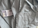 优衣库女装法国麻衬衫长袖衬衣上衣空调衫薄外套475647 60 浅蓝色 M /160/84A 实拍图