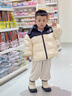 奇诺鼠【官方正品】儿童雪地靴男女童冬季防寒加绒加厚宝宝学步棉鞋保暖 卡其色 27 码(适合脚长16.5-17.0cm) 实拍图