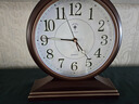 北极星古典欧式座钟客厅家用复古创意挂钟书房静音座挂两用钟 72214-咖木夜光款（座挂两用） 实拍图