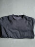 加绒加厚长袖t恤男圆领套头衫保暖打底衫秋衣男装上衣服不倒绒DWG 深灰色 L 修身偏小 实拍图