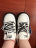 回力女鞋小白鞋女秋季休闲鞋女款厚底百搭板鞋学生运动熊猫空军鞋子 白黑 37 实拍图