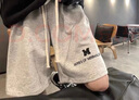 唐号短裤男生舒适潮流侃爷FOG高街休闲宽松大码五分裤女直筒学生美式 长隆  G36  浅灰色 5XL 实拍图