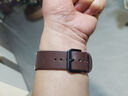 美定适用苹果手表表带纯手工真皮applewatch s11/10X表带Ultra3/2iwatch9/8s7/6se进口植鞣皮高级皮质 古木棕【送保护壳+水凝膜*2】 iwatch10/11代【46M 实拍图