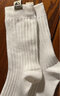 宝盖丁4双袜子男秋冬日系复古粗线中筒纯色篮球袜潮运动袜大码男袜棉袜 2白色+2黑色- 4双 均码 实拍图