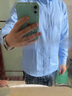 雅鹿纯色衬衫男秋季款男士商务正装修身百搭舒适上衣白衬衣蓝色XL 实拍图