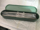 美厨（MAXCOOK） 316L不锈钢筷子勺子餐具套装 学生儿童创意抗菌便携式筷勺套装 316L筷勺三件套 北欧绿MCK5138 实拍图