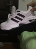 阿迪达斯（adidas）正品男鞋2025春夏款运动鞋训练休闲鞋百搭防滑缓震耐磨跑步鞋男 黑白经典三条杠/网面/低帮/透气 42.5 实拍图