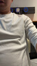 京东京造【液氨抗皱】t恤男长袖男士t恤纯棉白小T苏超衣服 白色 L 实拍图