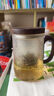 雅集 雅集茶具祥云锤纹泡茶杯茶水分离玻璃杯办公室喝茶杯个人木盖杯 实拍图