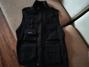 马田高端专业摄影背心印字定制男女多口袋户外休闲背心防水导演记者摄影师马甲适用佳能尼康索尼富士 黑色XL码（180斤以下） 实拍图
