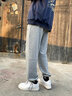 威廉马奇男裤春秋时尚韩版宽松运动休闲裤男士束脚哈伦裤小脚裤男学生潮流长裤子男装 灰色束脚春秋 L 实拍图
