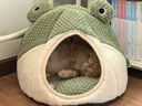 MinkSheen猫窝冬季狗窝垫子可拆洗封闭半封闭猫屋房子保暖宠物窝四季通用 青蛙立体窝全封闭式【40*40*37】 实拍图