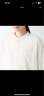 无印良品（MUJI）  女式 法兰绒 中长衬衫  长袖休闲百搭外套 纯棉全棉 BCJ16C1A 米白色 XXS-XS 150/72A 实拍图