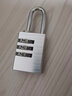通用锁具密码锁挂锁健身房柜子锁学生家用宿舍柜门锁背包行李箱防盗小挂锁 小号三位密码流光银（适合背包行李箱） 实拍图