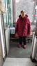 雅鹿羽绒服女可脱卸帽秋冬新款中年老年50岁奶奶羽绒冬装XWJ 酒红 5XL 190（建议155-170斤） 实拍图