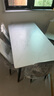 曼丘岩板餐桌家用轻奢现代简约小户型饭桌客厅长方形大理石餐桌椅组合 哑光白12mm（一桌四椅） 1.3m *宽70cm 实拍图
