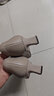 康莉（COMELY）[时装周同款]方扣单鞋女春季粗跟气质漆皮通勤高跟鞋 奶茶色 39  实拍图