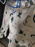 G.duck儿童秋衣秋裤纯棉内衣套装纯棉婴儿春秋宝宝全棉打底睡衣高腰护肚 纯棉肩开恐龙套装 100 建议28-33斤 实拍图