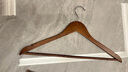 四喜 实木衣架原木木制防滑衣挂衬衫t恤木质衣撑酒店晾衣服挂衣撑子 6685复古色衣架10支装 实拍图