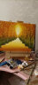 蒙玛特（Mont Marte） 油画套装油画工具 画箱油画布框油画颜料画笔12色装含画箱 24色套装(100ml/支) 实拍图