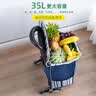 天喜（TIANXI）买菜手拉车购物车小拉车老人可爬楼可折叠便携式不锈钢超市买菜车 购物小拉车【轴承爬楼轮+底板】 实拍图