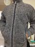 肖布 加绒夹克男新款韩版潮流立领针织男士外套衫加厚保暖时尚男装上衣 藏青色 XL 晒单实拍图