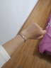 筑梦银（ZhuMengYin）【配证书】心心相恋银手链女韩版情侣闺蜜七夕情人节礼物送女友 实拍图